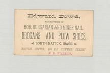 Edward Dowd - Copy 3, Perkins Collection 1850 to 1900 Advertising Cards